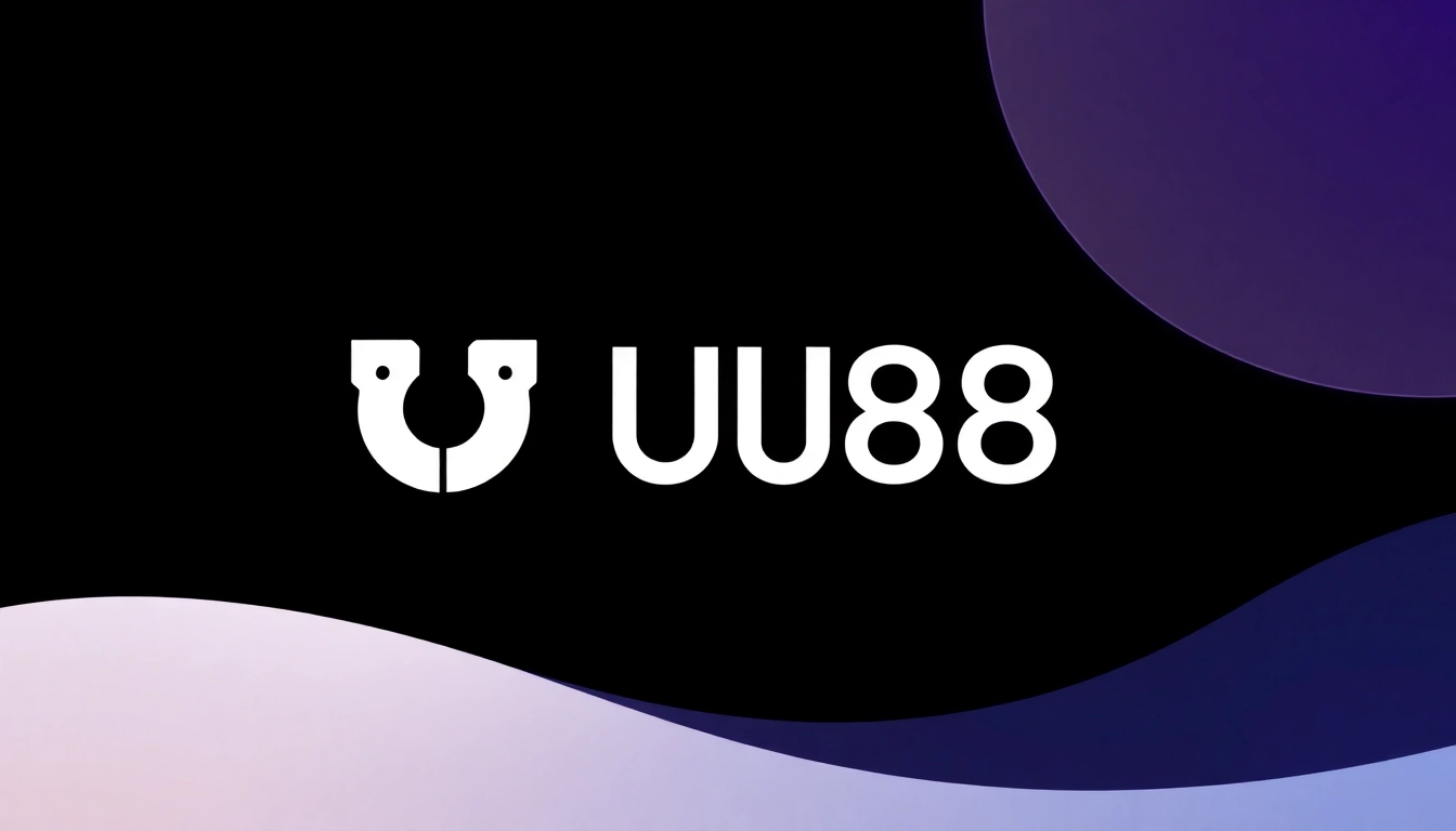 Clean and professional UU88 branding on a digital dashboard, highlighting online service excellence and reliability for users.