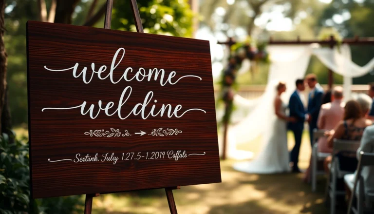 10 Creative Ways to Design a Stunning Wedding Welcome Sign That Guests Will Love