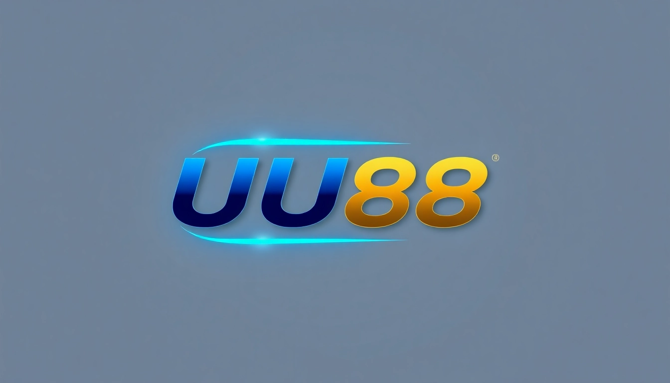 Elegant image highlighting the UU88 brand with a sleek tech-inspired design, emphasizing trust and innovation for online services.