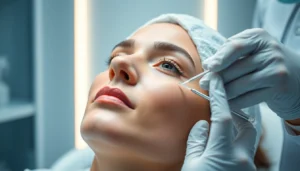 Botulinumtoxin treatment being administered by a specialist in Zurich clinic, emphasizing safe and expert Botox injections for facial rejuvenation.