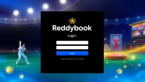 Reddybook Login screen showing secure access features and vibrant sports betting interface for quick user login