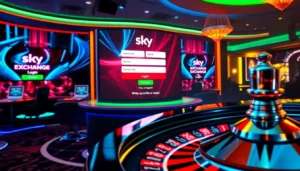 Guide to Sky exchange login showing secure interface, vibrant graphics, and user-friendly design for easy access to live games and betting.