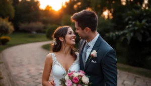 Photographe mariage Liège capturing joyful wedding moments in beautiful outdoor settings for authentic memories.