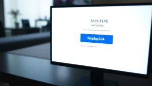 Simple and professional Fairplay24 login page interface emphasizing secure access and
